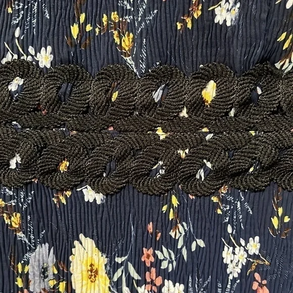 Foxiedox Anthropologie Andora Floral Dress Navy Size Small - Picture 5 of 7